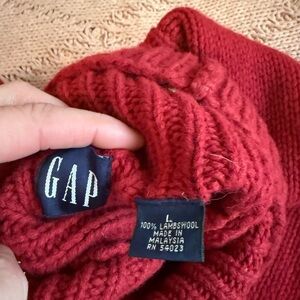GAP Red Lambswool Sweater